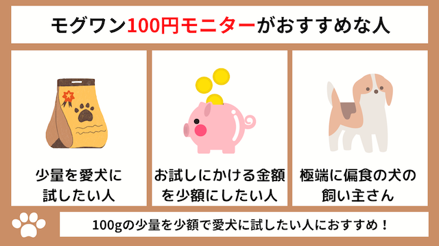 100円モニターがおすすめな人